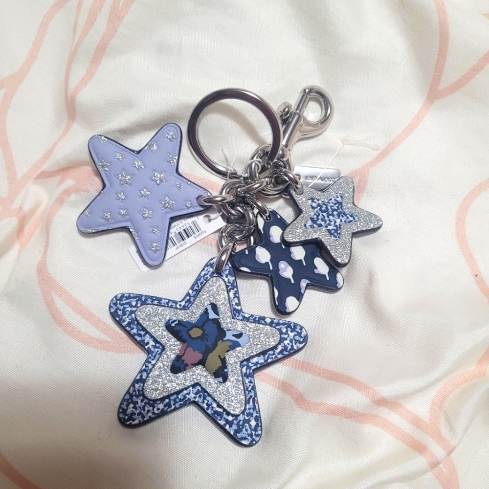 Coach Multi Star Mix Keychain Purse Charm